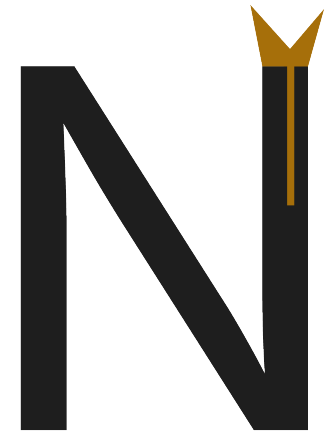 Letter N with the brand cat ears