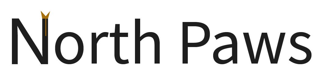 North paws logo color black